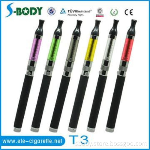 Electronic cigarette vaporizer wholesale t3 clearomizer e cig atomizer